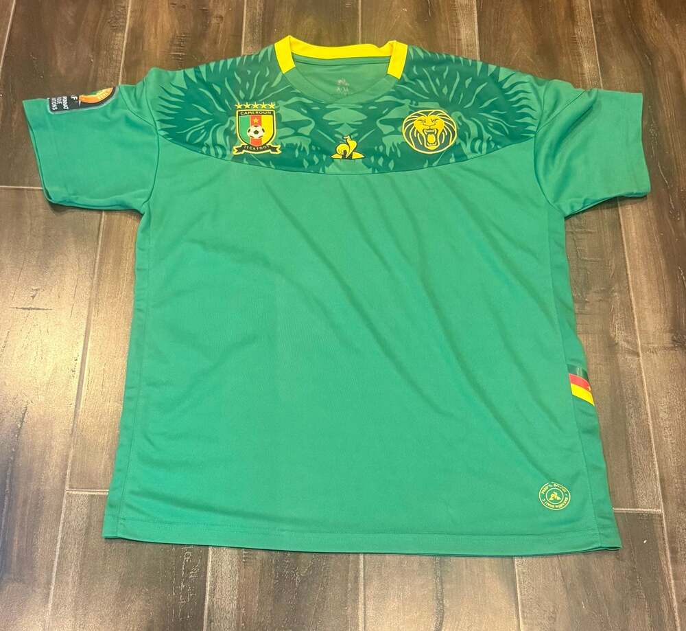 Le Coq Sportif Cameroon 2019-2021 Home Soccer Jersey Shirt XXL